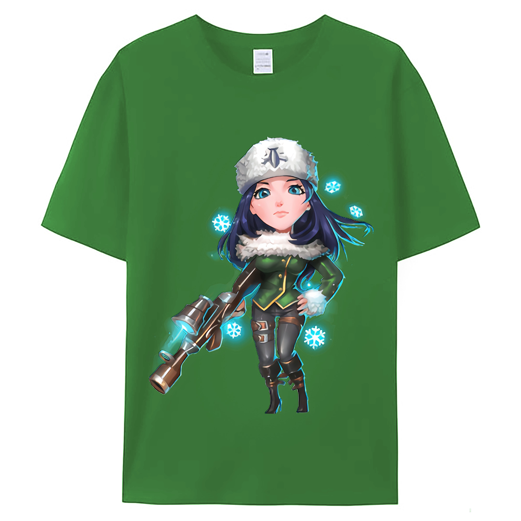 （画像用） リーグ・オブ・レジェンド League of Legends LOL レディースカジュアルプリントTシャツ（綿100％）